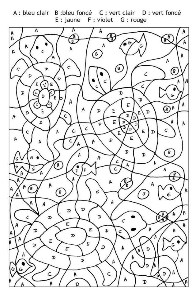 Coloriage Magique Maternelle. Imprimer La Coloration Logique concernant Coloriage Magique Passé Simple