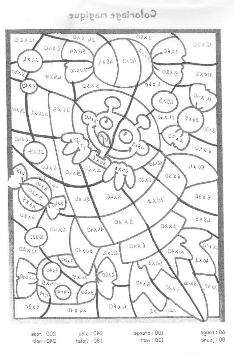 Coloriage Magique Multiplication Ce2 Cool Image Coloriage Magique dedans Ce1 Coloriage Magique Multiplication