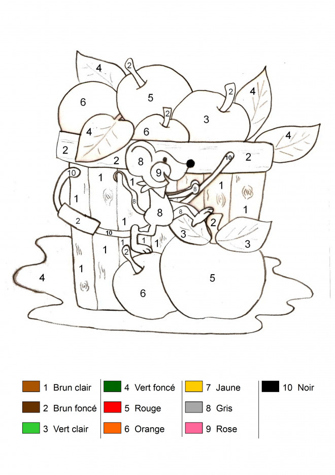 Coloriage Magique Numération La Souris Dessin Gratuit À Imprimer intérieur Coloriage Numéroté En Ligne