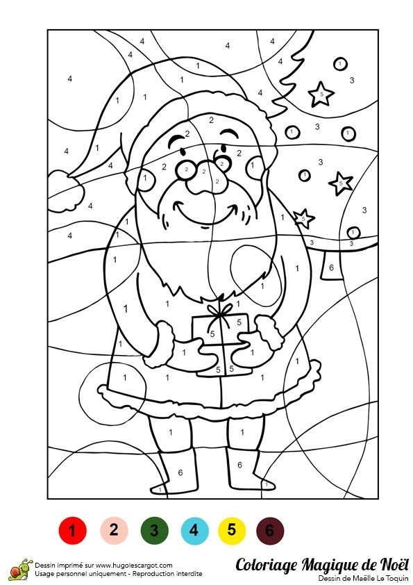 Coloriage Magique Pere Noel | Christmas Coloring Pages, Preschool tout Dessin De Noel Coloriage Magique