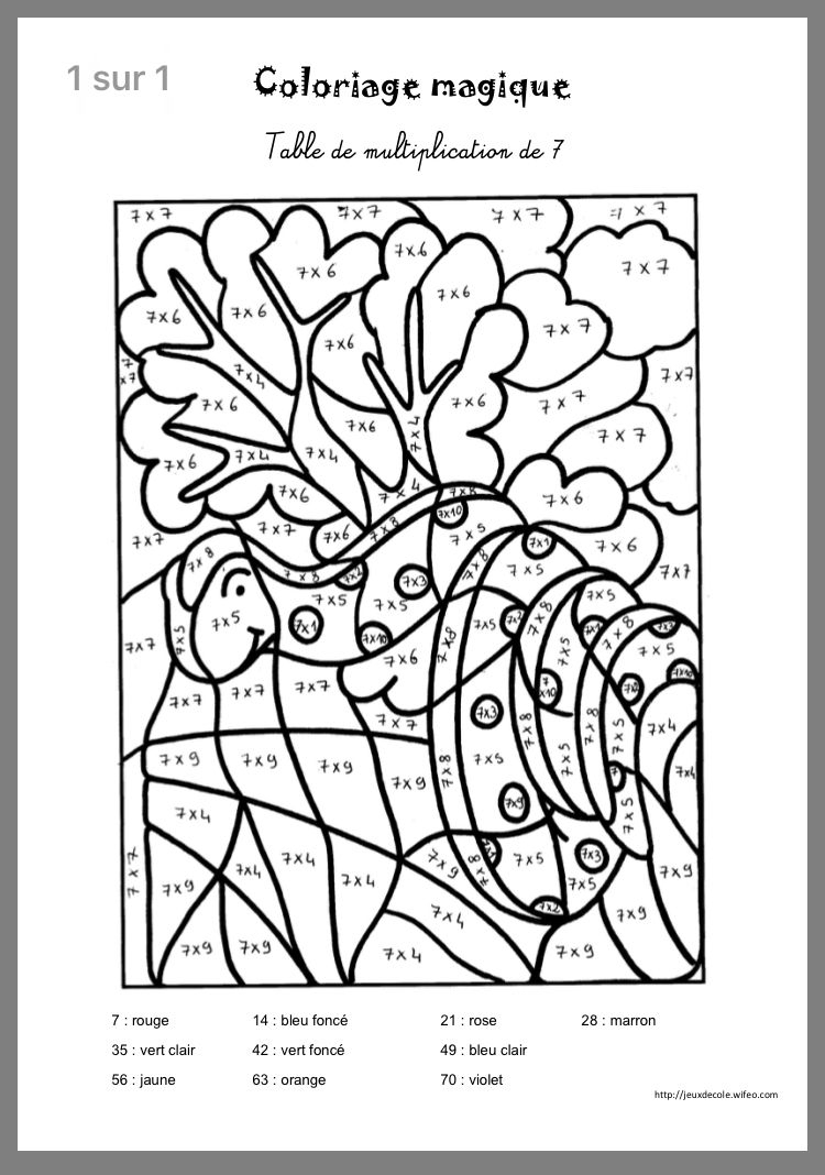 Coloriage Magique Singulier Pluriel | Coloriage Magique intérieur Coloriage Magique C Ou Ç