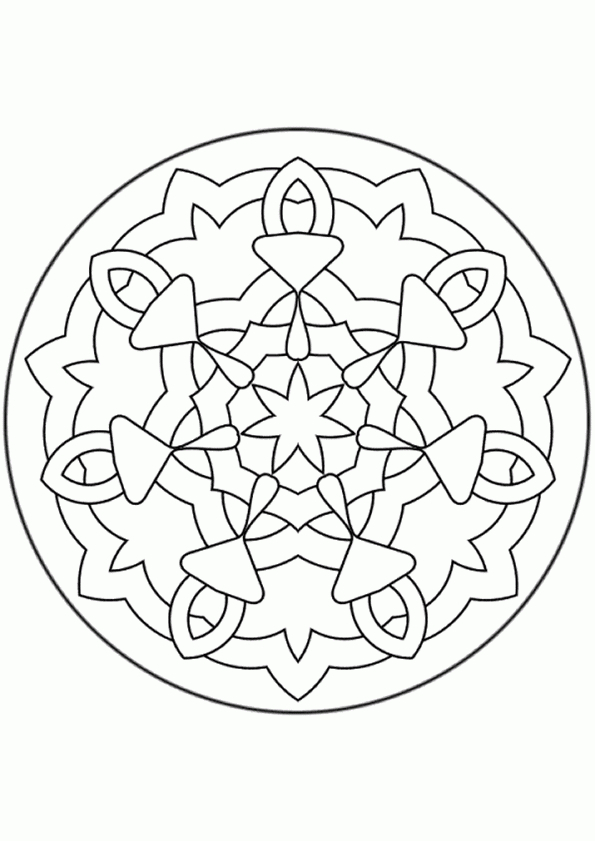 Coloriage Mandala 11 Sur Hugolescargot concernant Coloriage Mandala Jeux Gratuits En Ligne