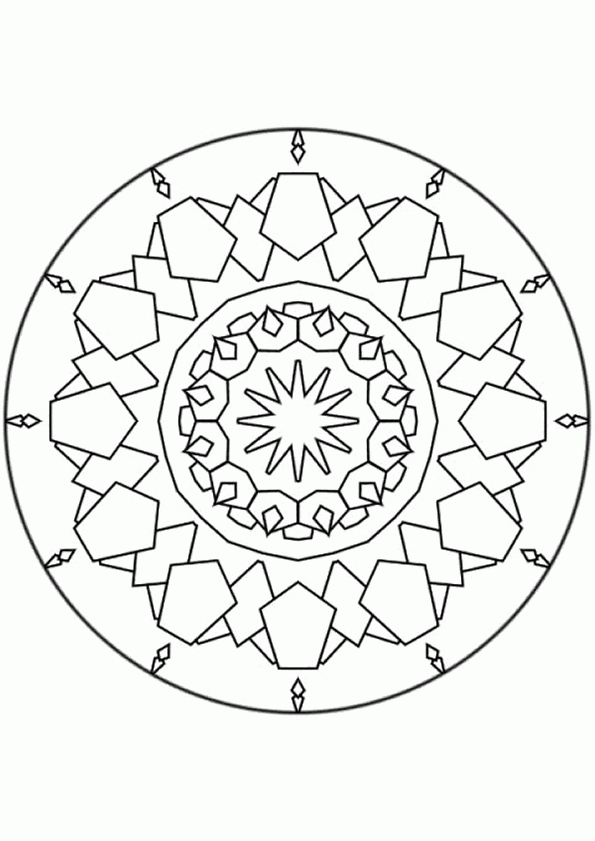 Coloriage Mandala 18 Sur Hugolescargot intérieur Jeu Jeu Jeu De Coloriage Mandala