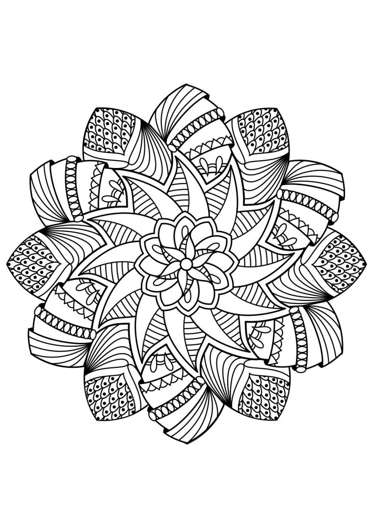 Coloriage Mandala – Coloriages Gratuits À Imprimer – Dessin 30878 serapportantà Coloriage Krokmou Mandala