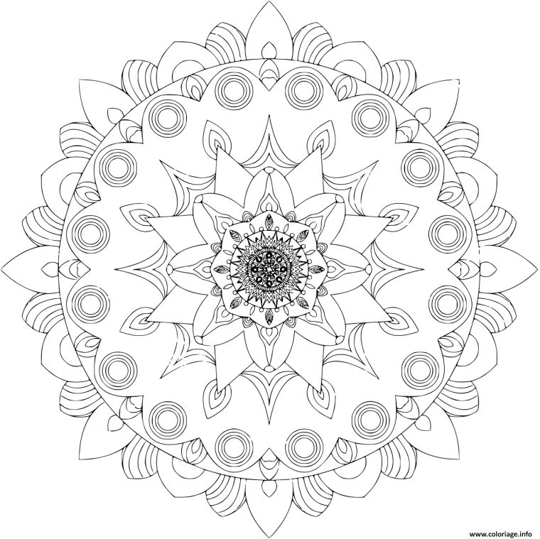 Coloriage Mandala Islam Arabic Indian Moroccan Dessin Mandala À Imprimer intérieur Coloriage Krokmou Mandala