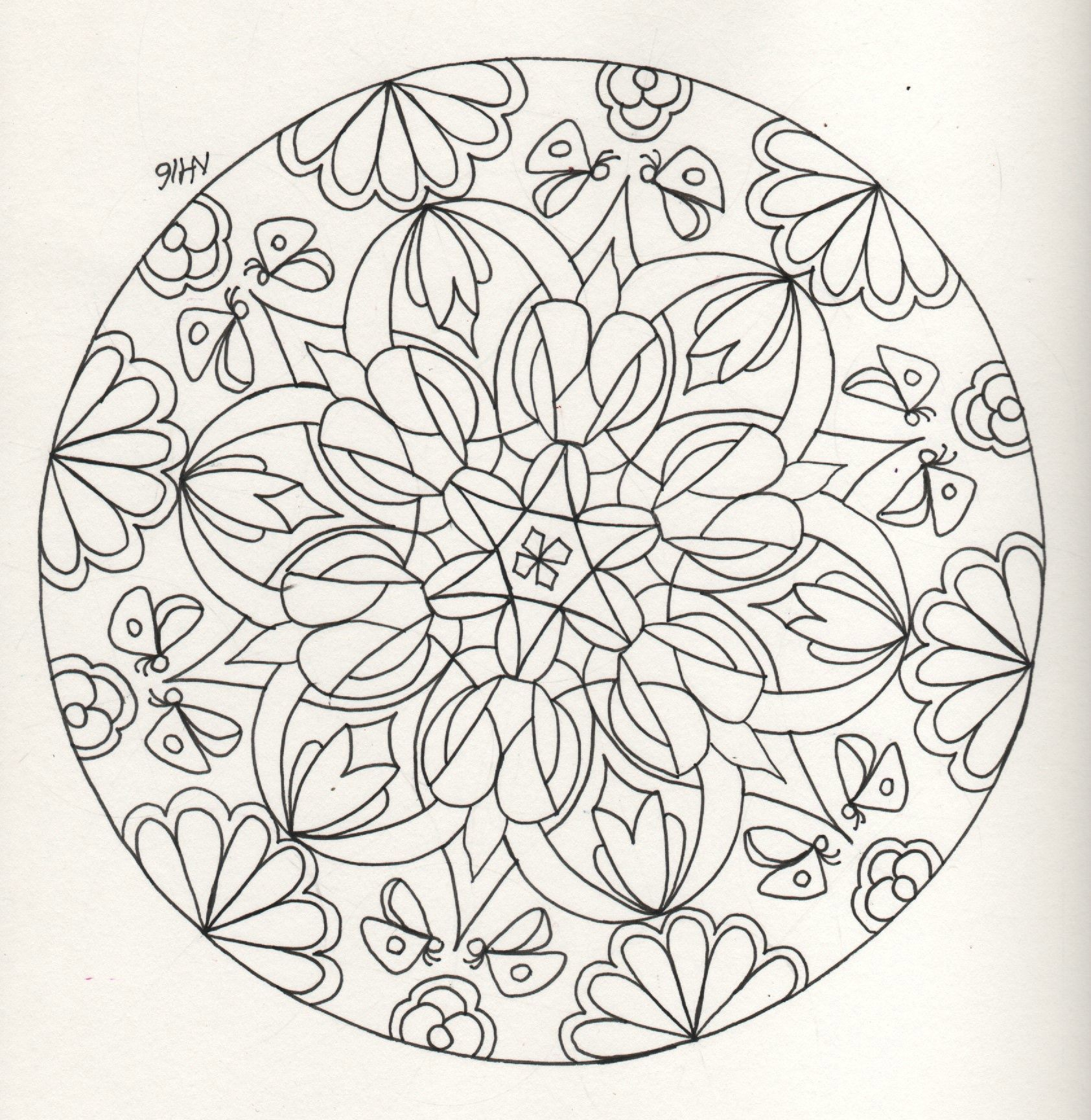 Coloriage Mandala Juin - Coloriage Tigre Mandala concernant Coloriage Mandala Janvier