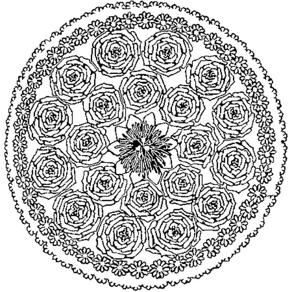 Coloriage Mandala Printemps En Ligne Gratuit À Imprimer intérieur Coloriage Mandala Jeux Gratuits En Ligne