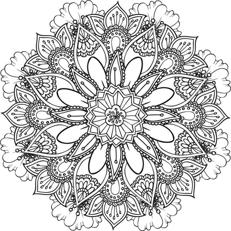 Coloriage Mandalas À Imprimer – Créapassions | Coloriage, Coloriage à Coloriage Krokmou Mandala