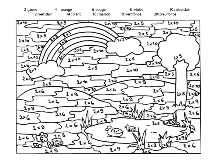 Coloriage Mathématiques Ce1 | Liberate tout Objectif Coloriage Magique