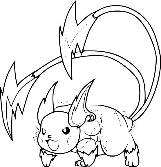 Coloriage Mega Raichu Pokemon À Imprimer avec Coloriage Pokemon A Imprimer Gratuit