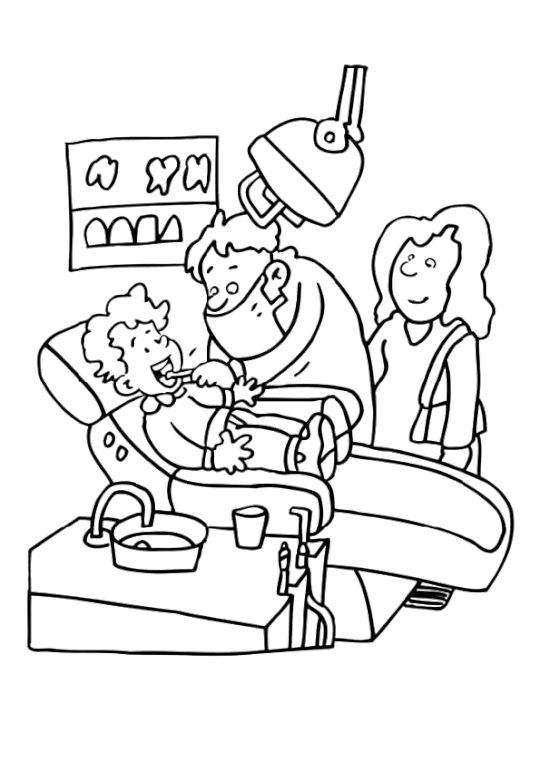 Coloriage Metiers Dentiste | Coloring Pages For Kids, Coloring Pages à Hugo L&#039;Escargot Dentiste