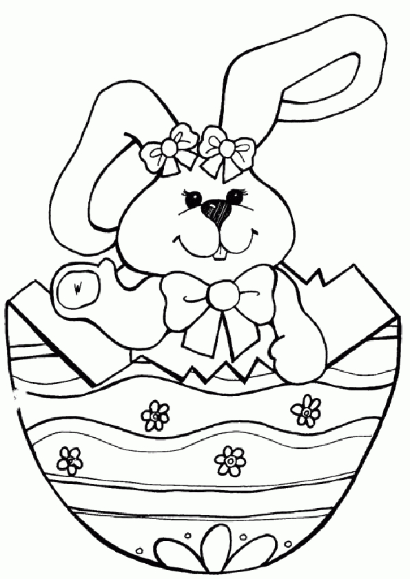 Coloriage Oeuf De Paques 2 Sur Hugolescargot dedans Coloriage En Ligne Oeuf De Paques