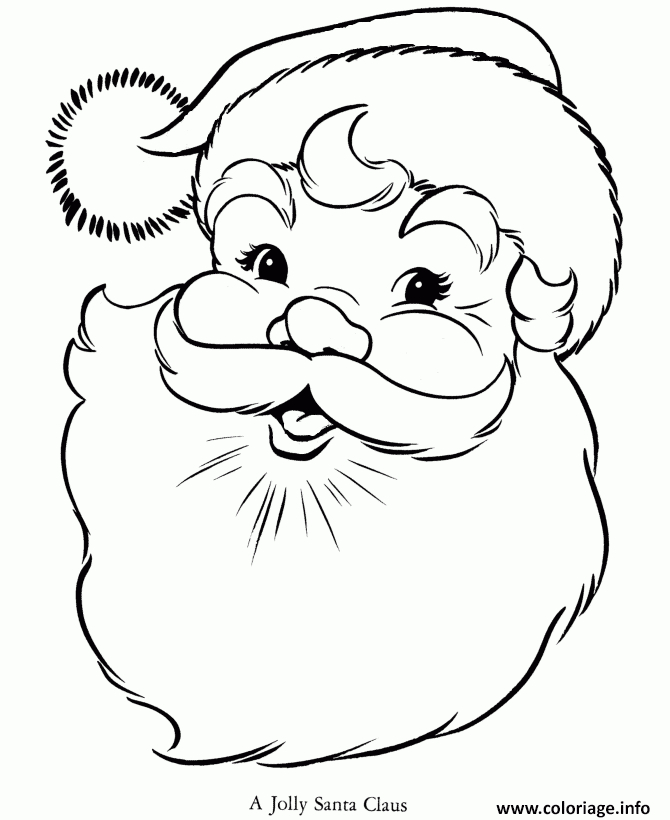 Coloriage Pere Noel 2 Dessin Pere Noel À Imprimer concernant Noel Coloriage En Ligne