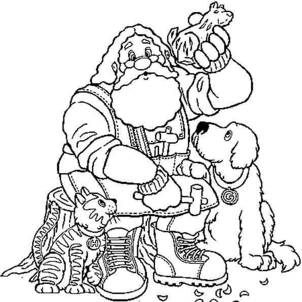 Coloriage Père Noël 2 En Ligne Gratuit À Imprimer dedans Noel Coloriage En Ligne