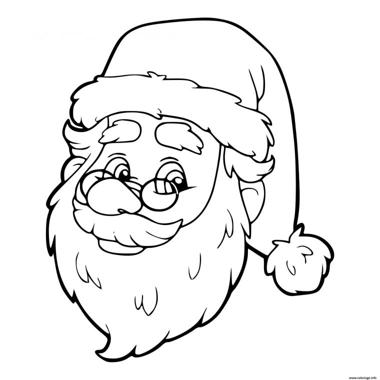 Coloriage Pere Noel Pour Les Enfants De La Maternelle Dessin Noel intérieur Dessin A Colorier Facile Pdf