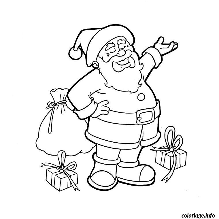 Coloriage Pere Noel Rigolo Dessin Noel À Imprimer avec Coloriage En Ligne Pere Noel