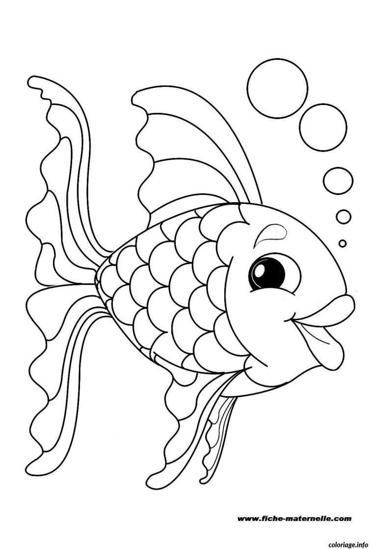 Coloriage Poisson 56 Dessin Poisson À Imprimer dedans Coloriage Magique Poisson