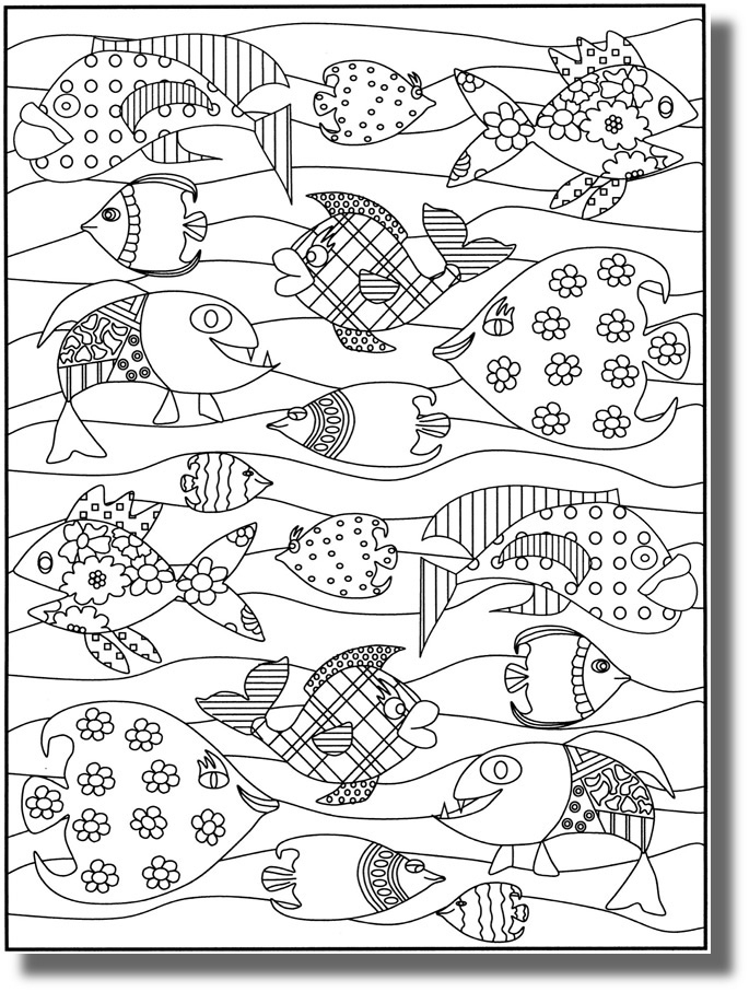 Coloriage Poisson Maternelle – Les 21 Meilleures Images Du Tableau serapportantà Coloriage Magique Poisson