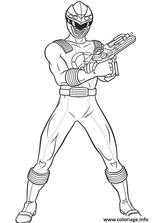 Coloriage Power Rangers Position De Tir Dessin Power Rangers À Imprimer tout Dessin A Colorier Facile Ranger