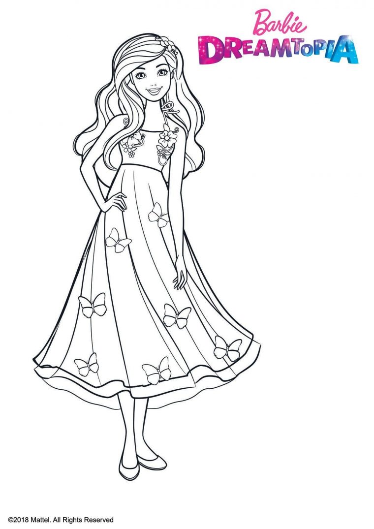 Coloriage Princesse Chevelure Magique – Coloriage Barbie Dreamtopia avec Coloriage Magique Princesse