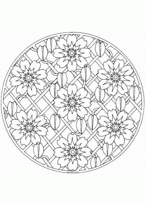 Coloriage Printemps En Mandala tout Jeu Jeu Jeu De Coloriage Mandala