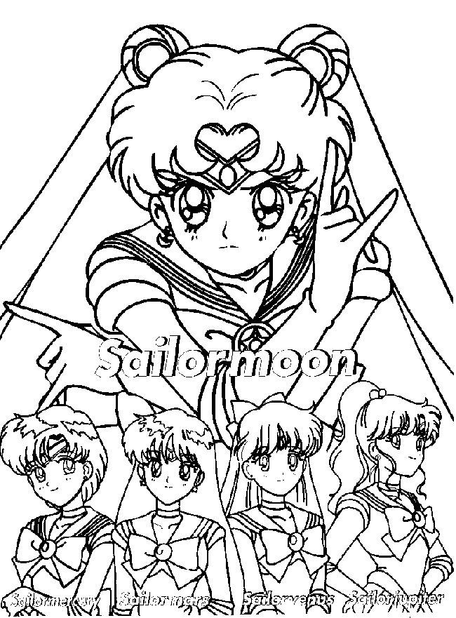 Coloriage Sailor Moon #50305 (Dessins Animés) – Album De Coloriages intérieur Dessin Sailor Jupiter A Colorier Et A Imprimer