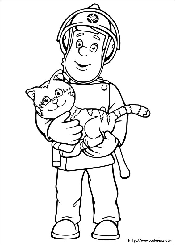 Coloriage Sam Le Pompier Gratuit En Ligne tout Dessin A Colorier A Imprimer Sam Le Pompier