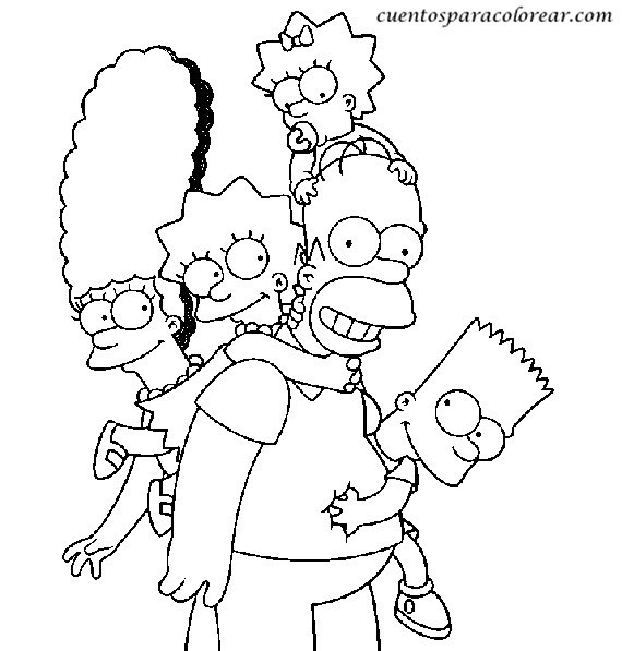 Coloriage Simpson Facile Dessin Gratuit À Imprimer encequiconcerne Dessin A Colorier Facile Simpson