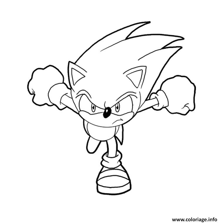 Coloriage Sonic 49 Dessin Sonic À Imprimer dedans Dessin A Colorier Facile Sonic