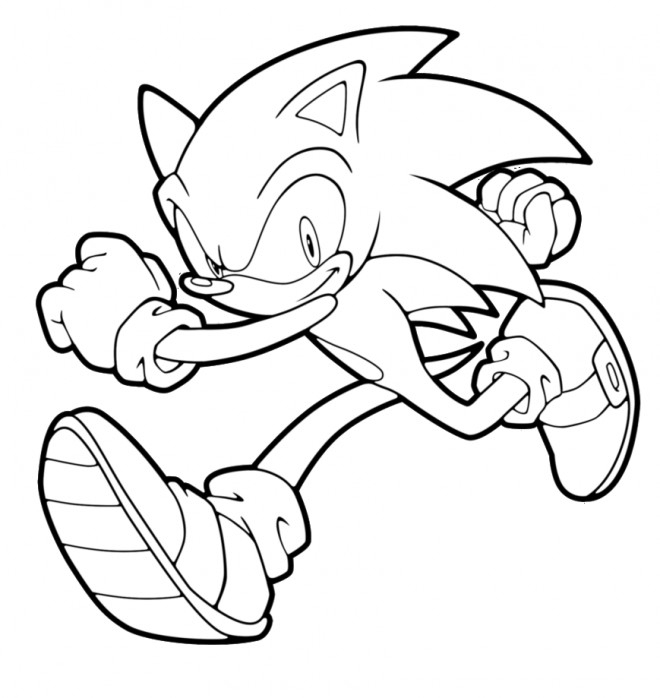 Coloriage Sonic À Imprimer Dessin Gratuit À Imprimer destiné Dessin A Colorier Facile Sonic