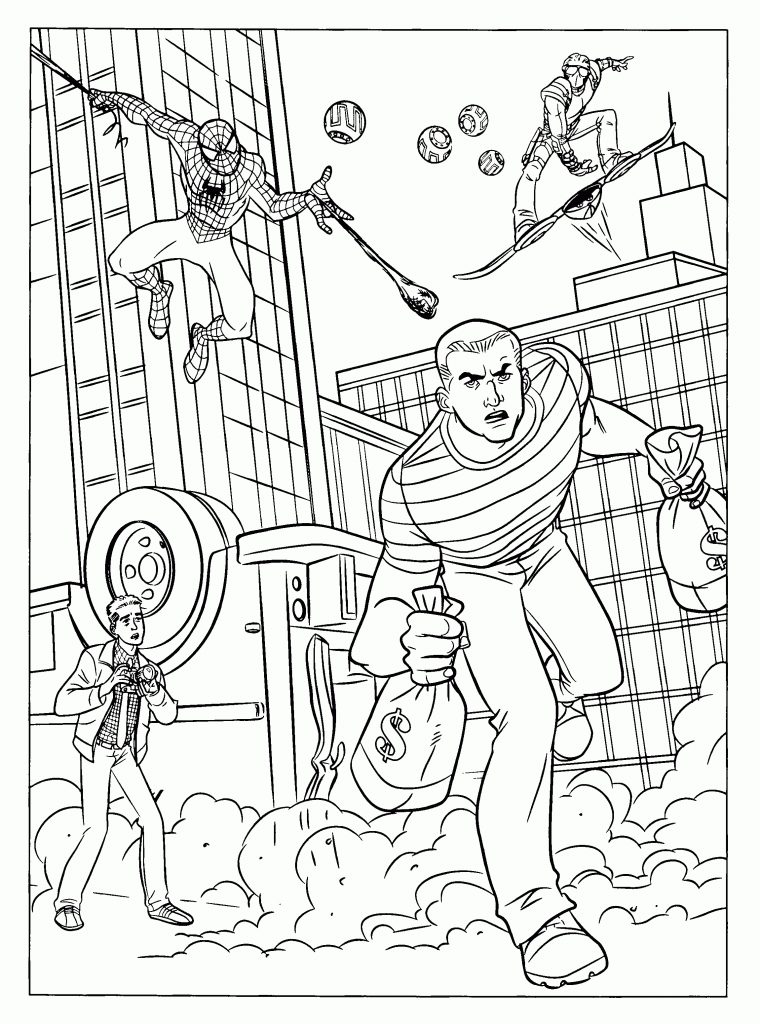 Coloriage Spiderman À Imprimer Pour Les Enfants – Cp24629 concernant Coloriage Dessin A Imprimer Gratuit