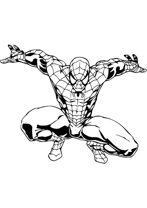 Coloriage Spiderman Le Film intérieur Dessin A Colorier Facile Spiderman