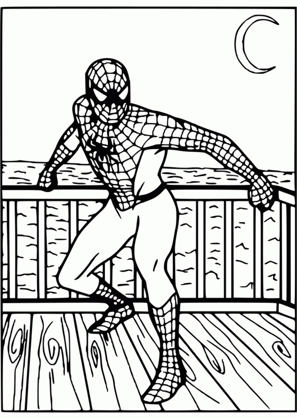 Coloriage Spiderman Maternelle pour Dessin A Colorier Gratuit A Imprimer Spiderman