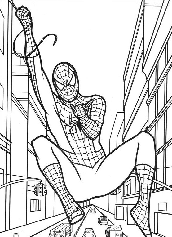 Coloriage Spiderman – Spiderman À Imprimer Gratuit tout Dessin A Colorier Gratuit A Imprimer Spiderman