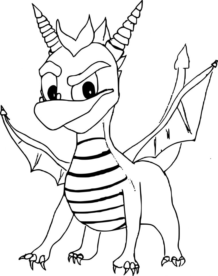 Coloriage Spyro Le Dragon À Imprimer Sur Coloriages dedans Dracolosse Dessin A Imprimer