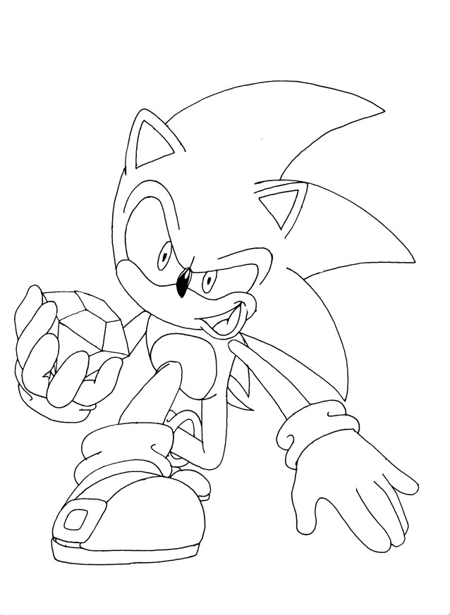 Coloriage Super Sonic 23 Dessin Gratuit À Imprimer concernant Dessin A Colorier Facile Sonic