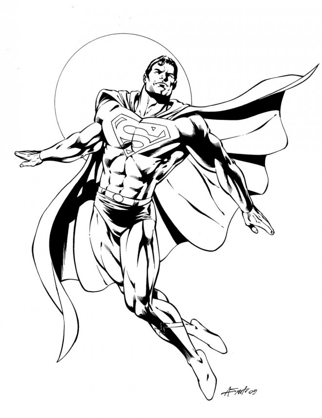 Coloriage Superman À Télécharger destiné Dessin De Superman A Colorier Et A Imprimer