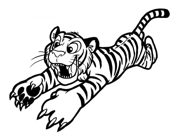 Coloriage Tigre #13589 (Animaux) – Album De Coloriages concernant Dessin A Colorier Tigre Gratuit A Imprimer