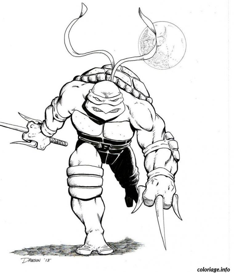 Coloriage Tortue Ninja 118 Dessin Tortue Ninja À Imprimer à Dessin A Colorier Tortue Ninja A Imprimer