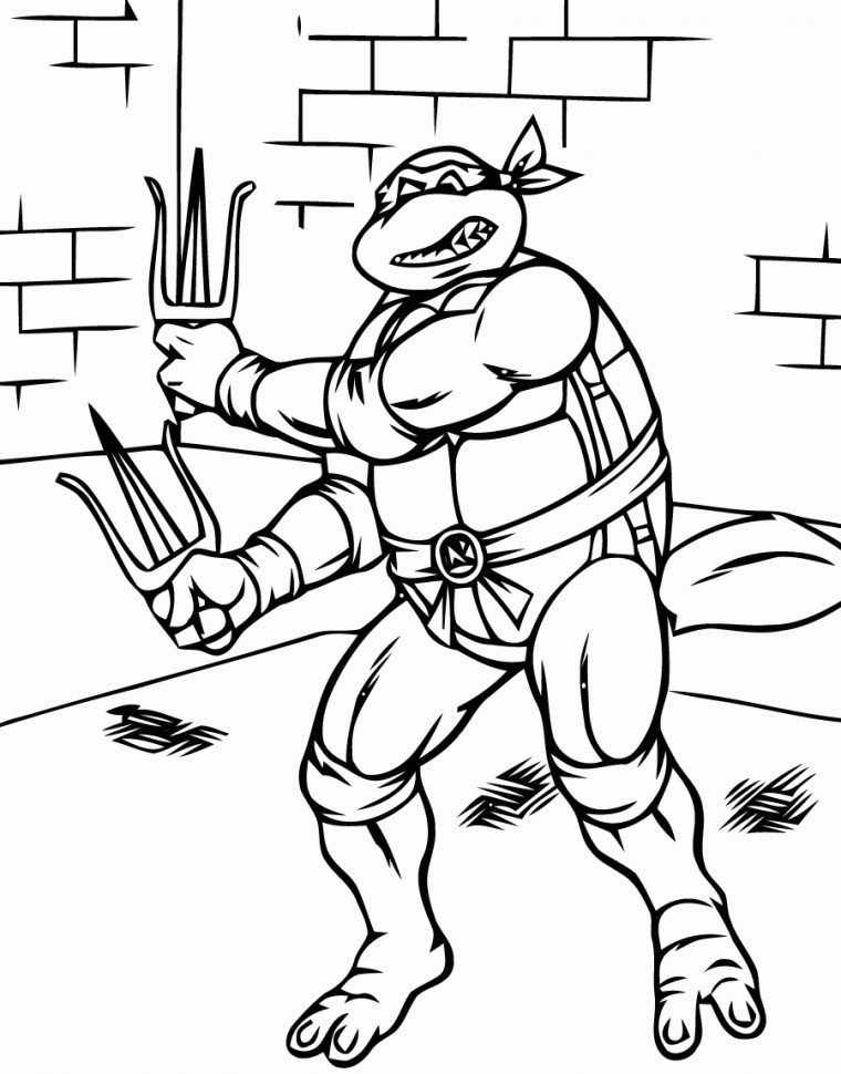 Coloriage Tortue Ninja À Imprimer Pour Les Enfants – Cp26145 intérieur Dessin A Colorier Tortue Ninja A Imprimer