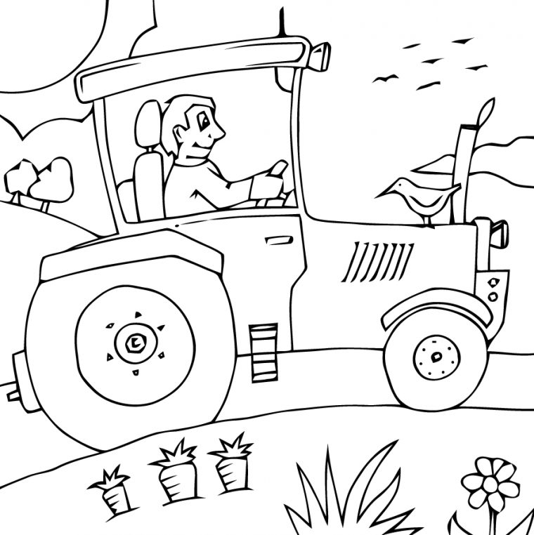 Coloriage Tracteur #141940 (Transport) – Album De Coloriages concernant Dessin De Tracteur A Colorier Et A Imprimer