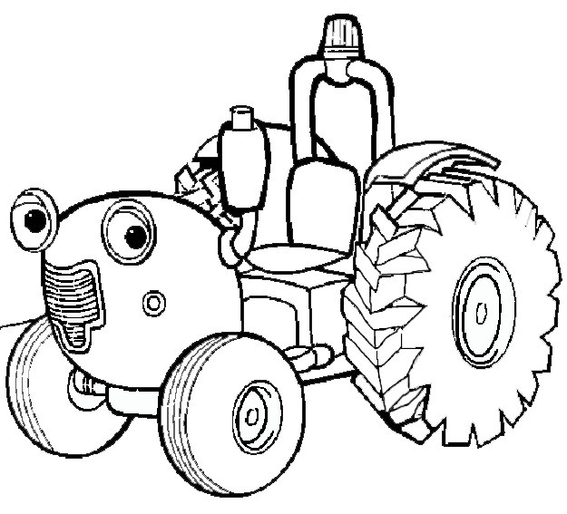 Coloriage Tracteur Tom Dessin Animé Dessin Gratuit À Imprimer tout Dessin A Colorier Facile Tracteur