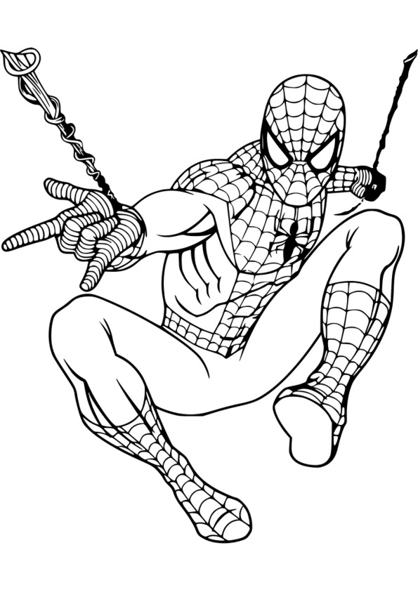 Coloriage Ultimate Spider Man tout Dessin A Colorier Gratuit A Imprimer Spiderman