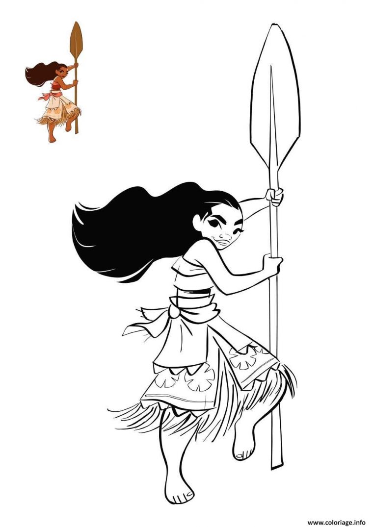 Coloriage Vaiana Nouvelle Heroine0Disney Dessin pour Dessin A Colorier Vaiana A Imprimer