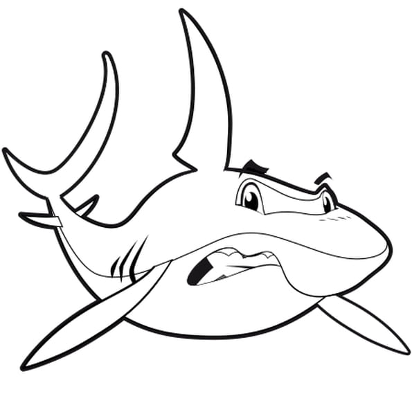 Coloriage Vrai Requin En Ligne Gratuit À Imprimer encequiconcerne Dessin A Colorier Facile Requin