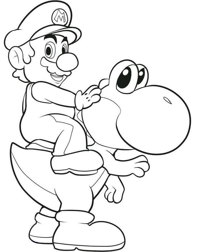 Coloriage Yoshi À Imprimer Pour Les Enfants - Cp27457 concernant Dessin Yoshi