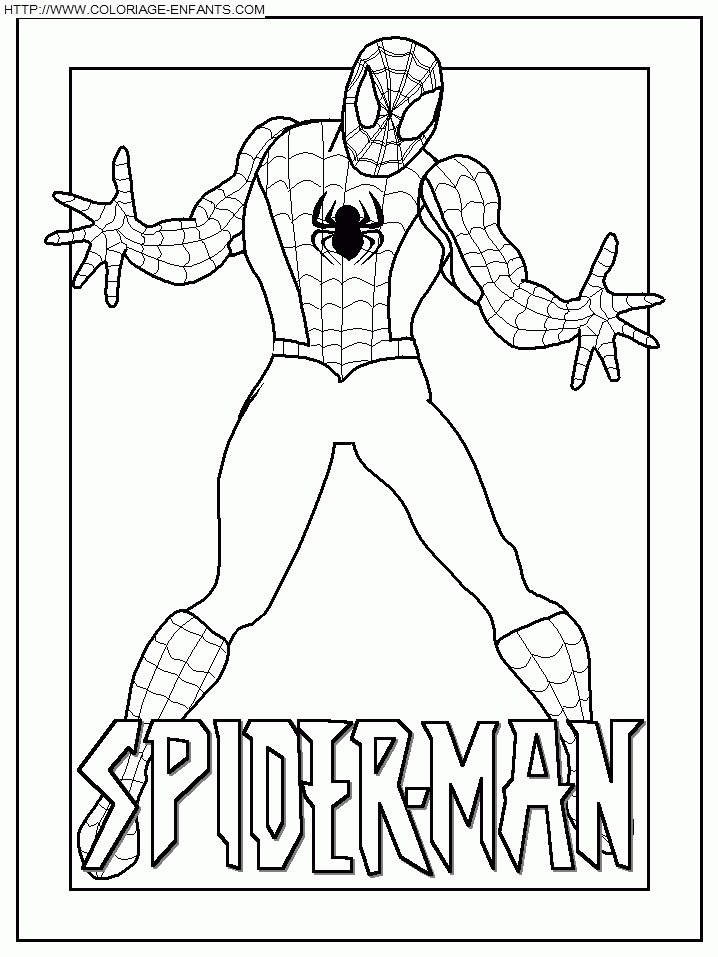 Coloriage204: Coloriage Gratuit Spiderman À Imprimer dedans Dessin A Colorier Gratuit A Imprimer Spiderman