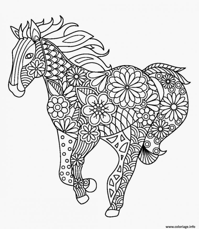 Coloriages À Imprimer : Cheval, Numéro : A725E4B1 avec Coloriage Animaux Gratuits Imprimer