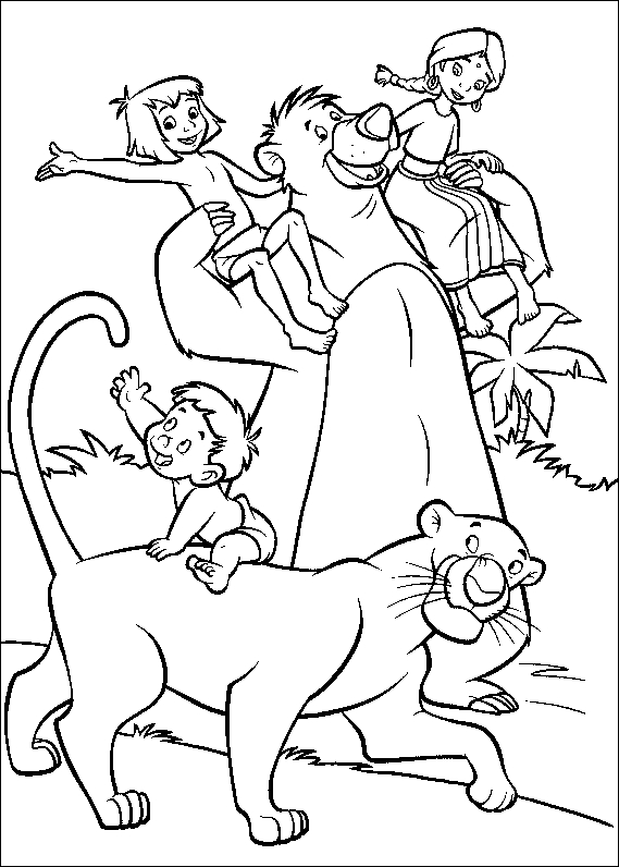 Coloriages À Imprimer : Le Livre De La Jungle, Numéro : 23646 tout Coloriage Gratuit Animaux De La Jungle À Imprimer