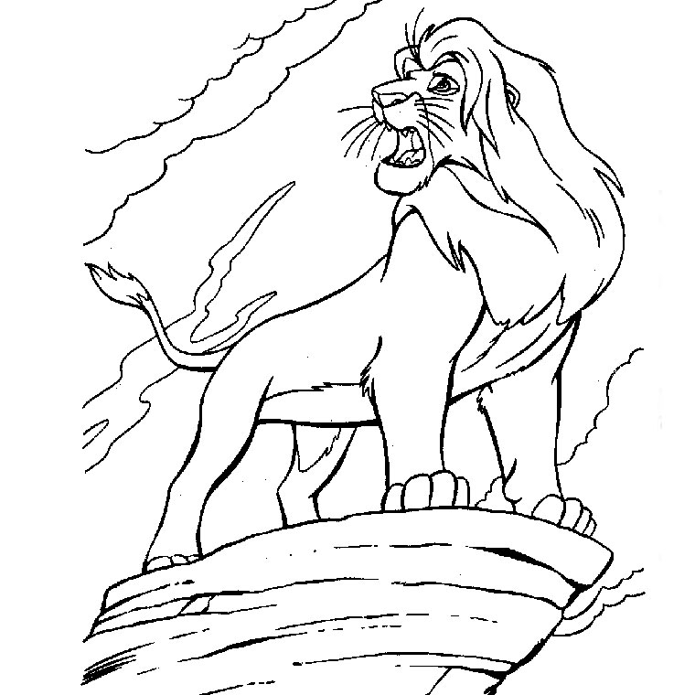 Coloriages À Imprimer : Le Roi Lion, Numéro : 7017 tout Dessin A Colorier Facile Roi Lion